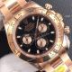 Super Clone Rolex Daytona Rose Gold Black Dial Watch Noob 4130 Movement (2)_th.jpg